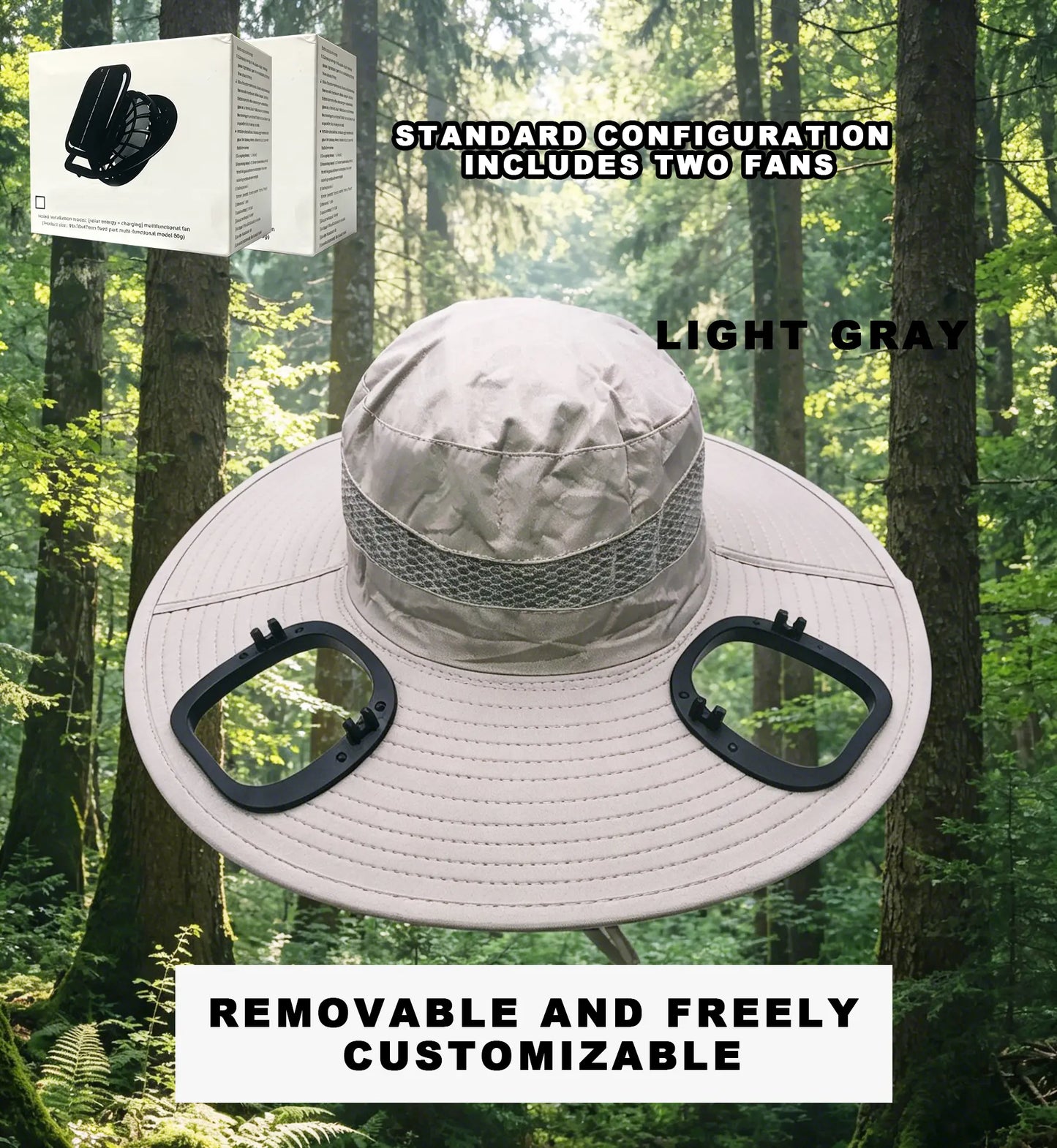 Stay Cool This Summer! ☀️ Perfect for Outdoor Adventures: Hiking, Sports, or Beach Days! 🏕️👒 Unisex Sun Protection Hat with Adjustable Fan! #SummerEssentials #StayCool
