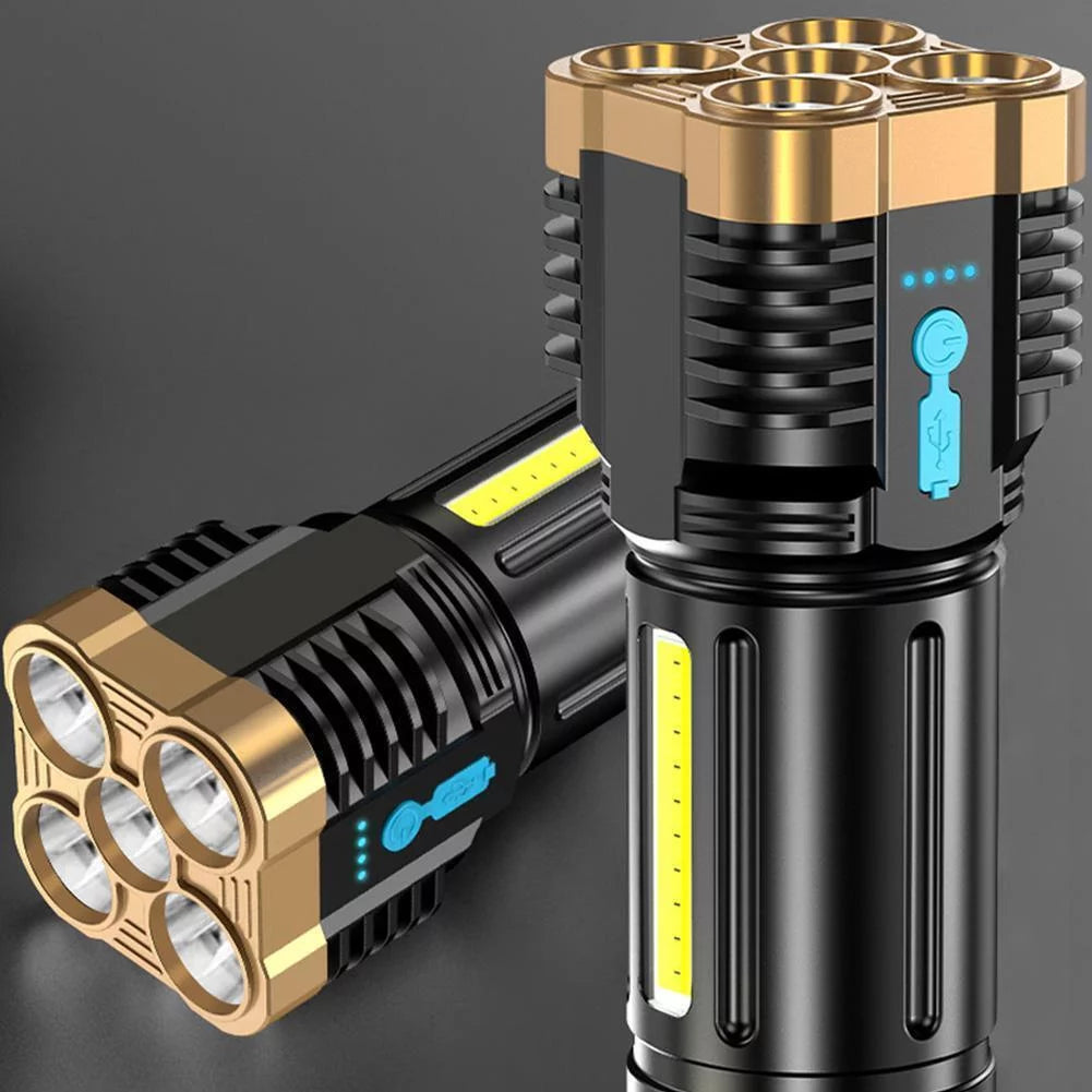 Unleash the Power of Light with the Taclight Super Bright LED Tactical Flashlight - USB Rechargeable and Water-Resistant