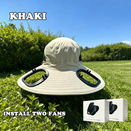 Stay Cool This Summer! ☀️ Perfect for Outdoor Adventures: Hiking, Sports, or Beach Days! 🏕️👒 Unisex Sun Protection Hat with Adjustable Fan! #SummerEssentials #StayCool