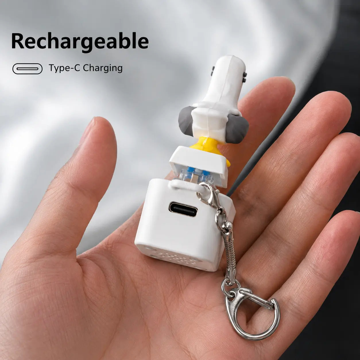 Seagull MINE! Button Keychain with Real Sound and LED Light - Interactive Gift for Friends and Family by Summerwins