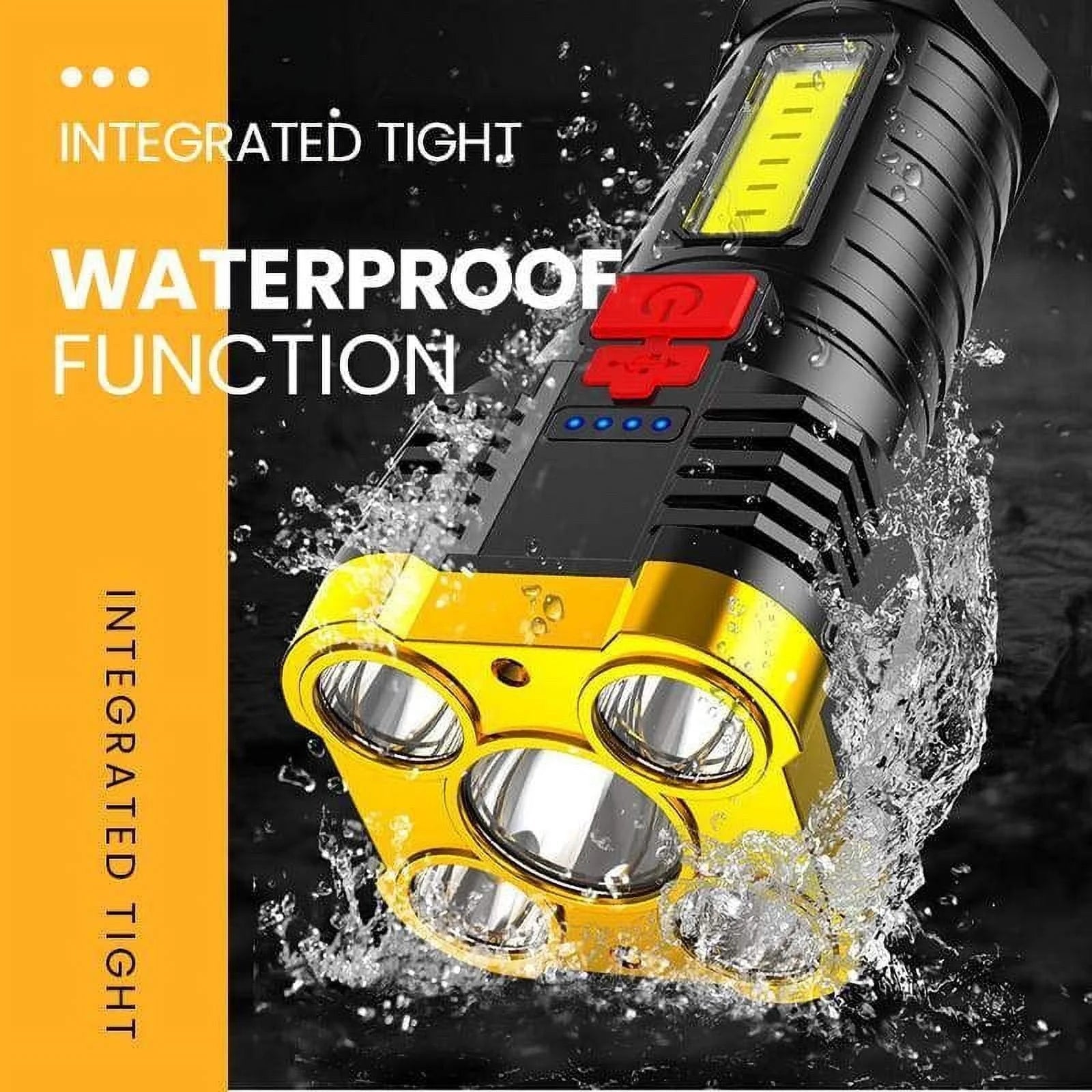 Unleash the Power of Light with the Taclight Super Bright LED Tactical Flashlight - USB Rechargeable and Water-Resistant
