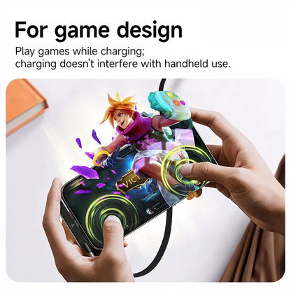 Power Up Your Play! ⚡️ Meet the 240W Supercharge 2-In-1 Detachable Type-C Charging Cable with a Cool Rotating Stand for Your Apple Devices! Perfect for Gaming & Road Trips! 🚗📱 #TechEssentials #MobileCharging