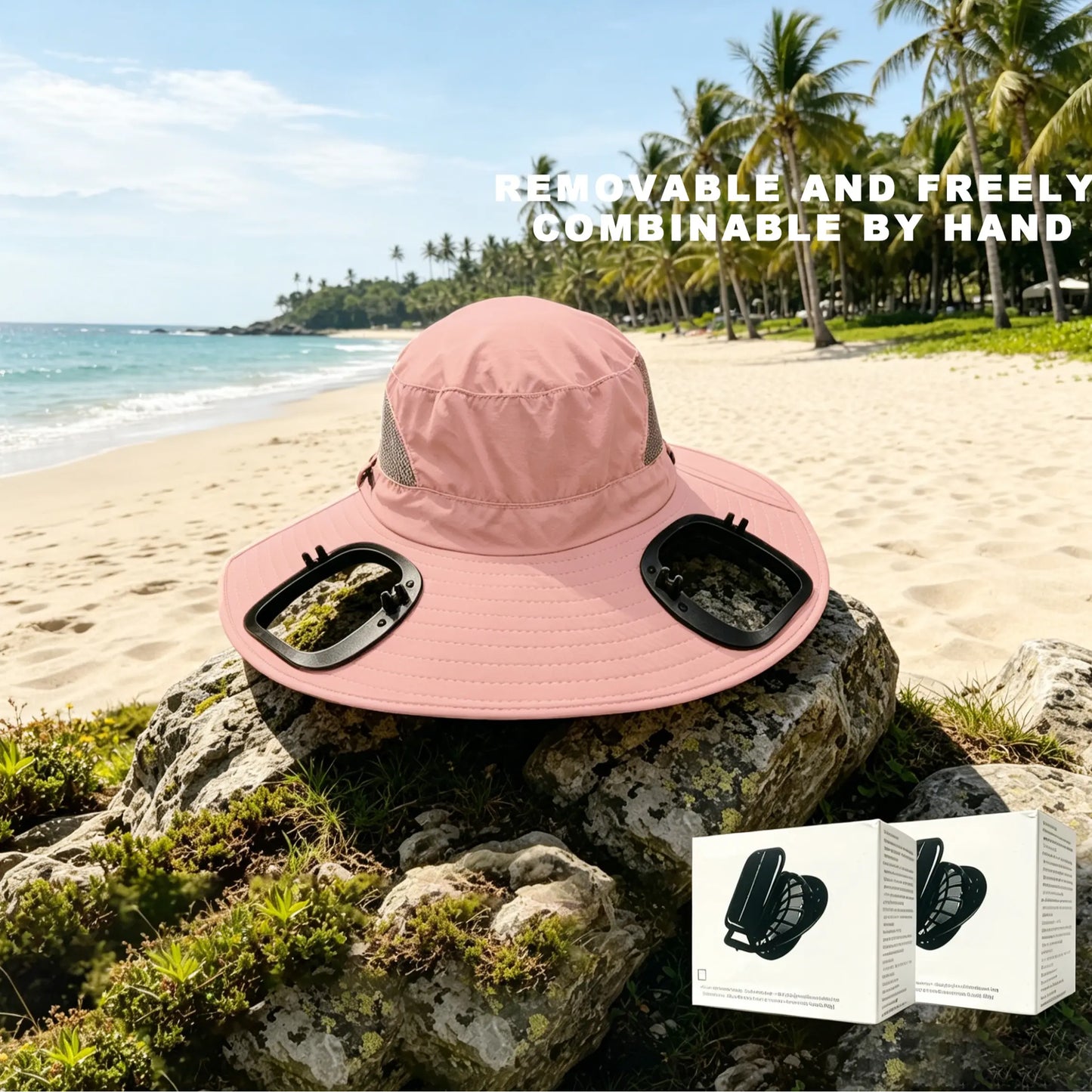 Stay Cool This Summer! ☀️ Perfect for Outdoor Adventures: Hiking, Sports, or Beach Days! 🏕️👒 Unisex Sun Protection Hat with Adjustable Fan! #SummerEssentials #StayCool