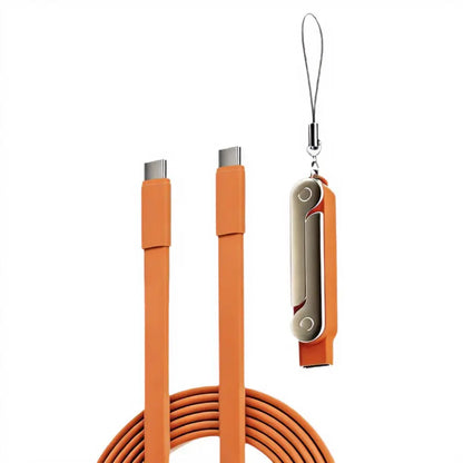 Power Up Your Play! ⚡️ Meet the 240W Supercharge 2-In-1 Detachable Type-C Charging Cable with a Cool Rotating Stand for Your Apple Devices! Perfect for Gaming & Road Trips! 🚗📱 #TechEssentials #MobileCharging