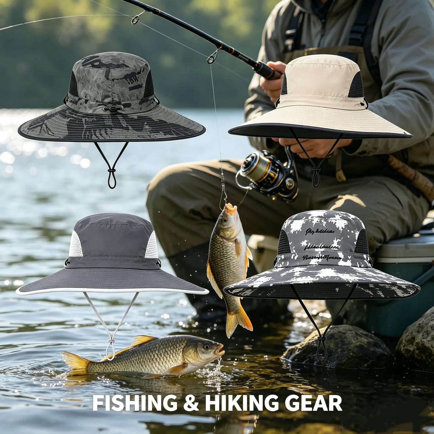 Stay Cool This Summer! ☀️ Perfect for Outdoor Adventures: Hiking, Sports, or Beach Days! 🏕️👒 Unisex Sun Protection Hat with Adjustable Fan! #SummerEssentials #StayCool
