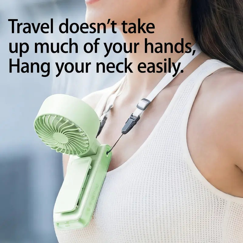 MREGB Portable Hands-Free Waist Clip Fan, 360° Rotatable Head, Digital Battery Display, Rechargeable Mini Cooler for Outdoor Sports, Travel, Portable Fan Summerwins,Summerwins