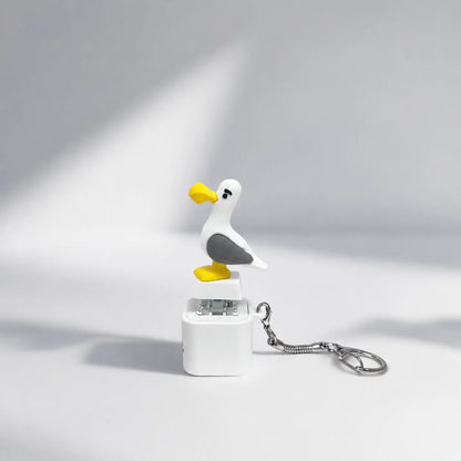 Seagull MINE! Button Keychain with Real Sound and LED Light - Interactive Gift for Friends and Family by Summerwins