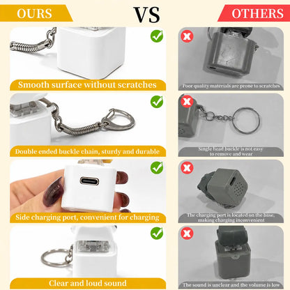 Seagull MINE! Button Keychain with Real Sound and LED Light - Interactive Gift for Friends and Family by Summerwins