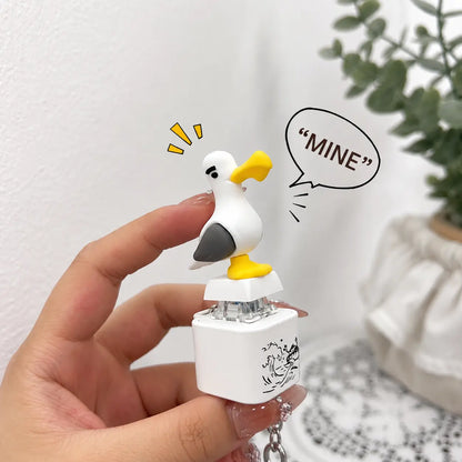 Seagull MINE! Button Keychain with Real Sound and LED Light - Interactive Gift for Friends and Family by Summerwins
