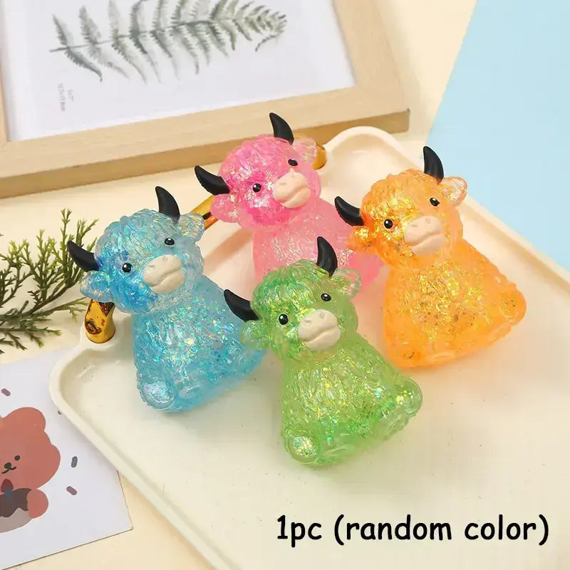 8-Piece Malt Sugar Stress Relief Fidget Toy Collection, Innovative Sensory Set Featuring Slow-Return Squishies in 8 Distinct Designs