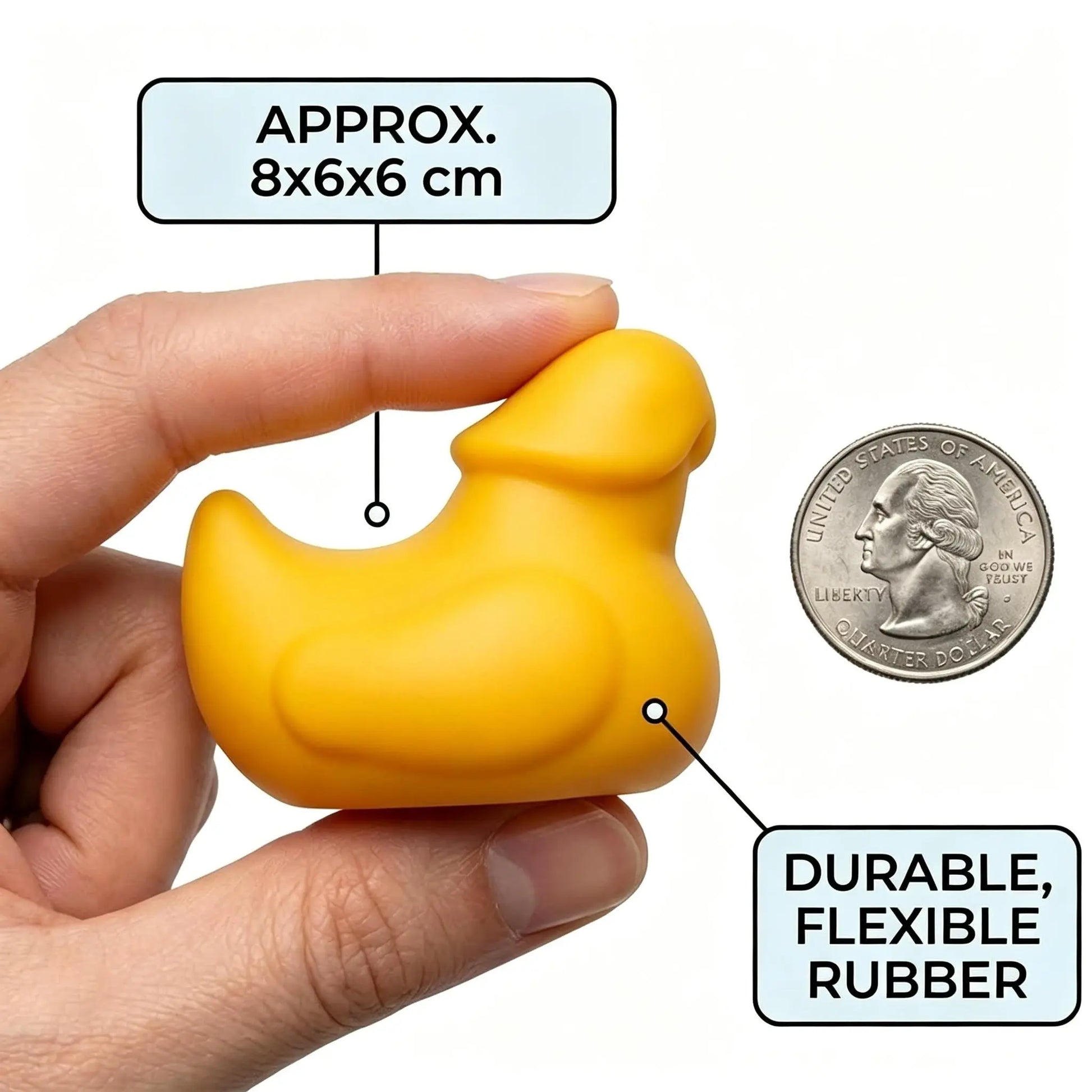 Mini Duck Collection - Humorous Car Dashboard Accessories for 4X4 Enthusiasts | Office Desk Decor | Squeeze & Quack Bath Duck Prank Toys - Set of 4