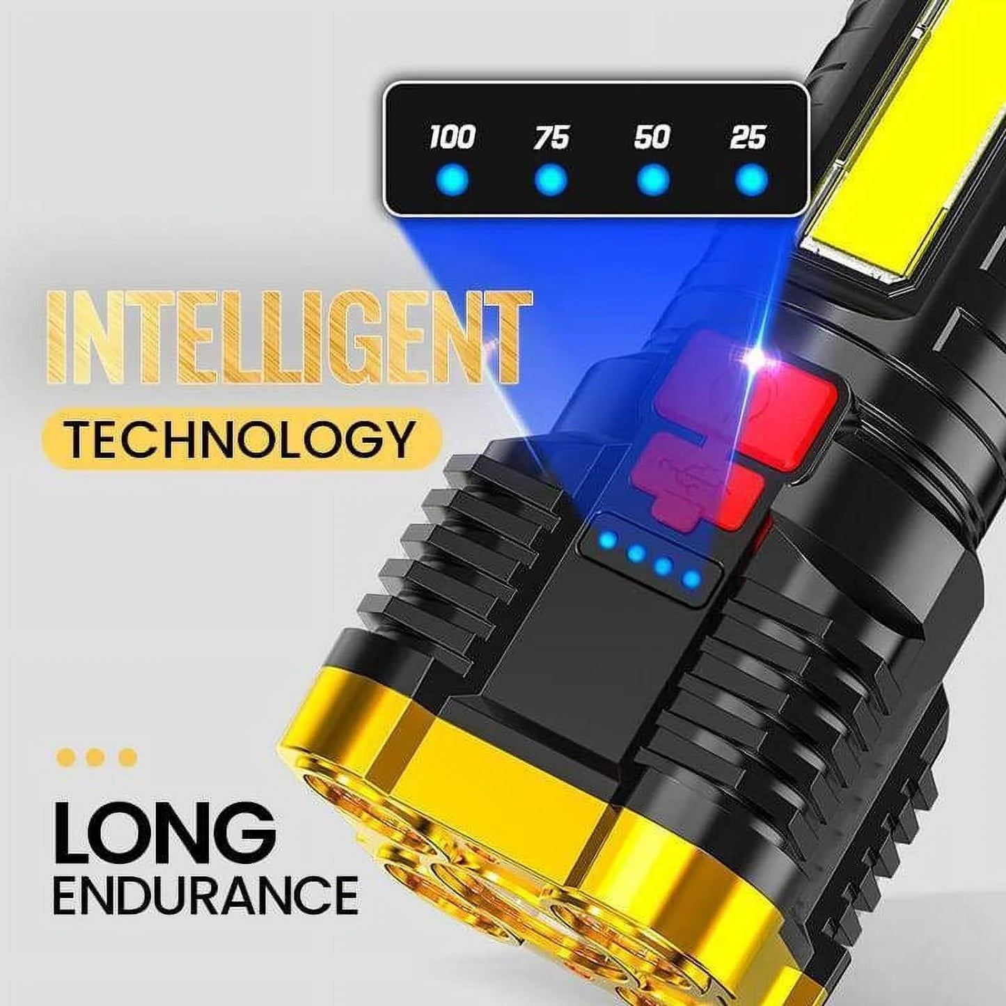 Unleash the Power of Light with the Taclight Super Bright LED Tactical Flashlight - USB Rechargeable and Water-Resistant