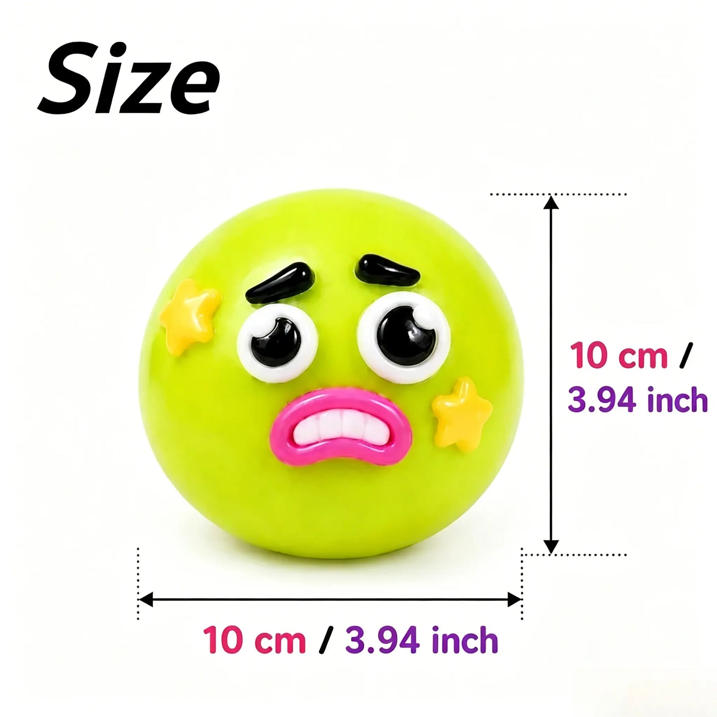 Rainbow Stress Relief Squishy Balls - Slow Rising Fidget Toys for Anxiety Management, DIY Dog Face Swap, Soft Sensory Desk Accessory, Perfect Gifts for Adults