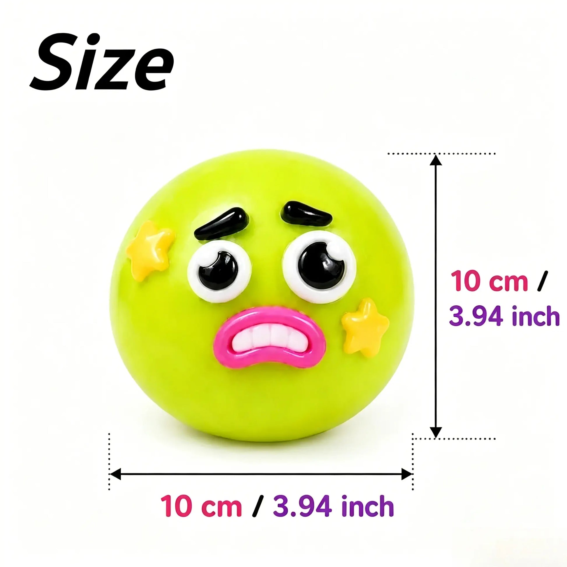 Rainbow Stress Relief Squishy Balls - Slow Rising Fidget Toys for Anxiety Management, DIY Dog Face Swap, Soft Sensory Desk Accessory, Perfect Gifts for Adults